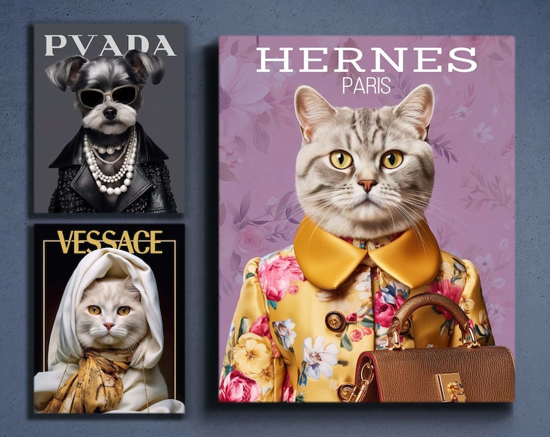 Custom Magazine Cover Pet Portrait