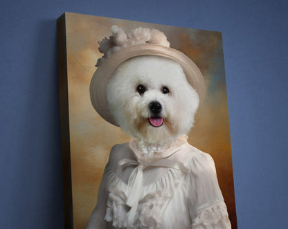 Custom Lady Pet Portrait, Princess Pet Portrait