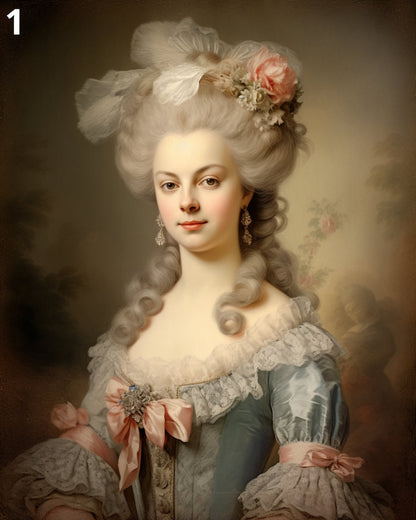 Rococo Queen Portrait