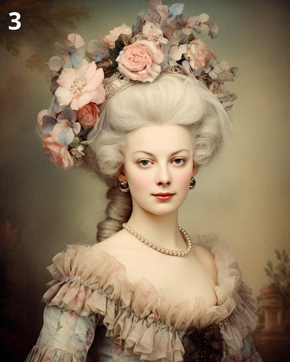 Rococo Queen Portrait