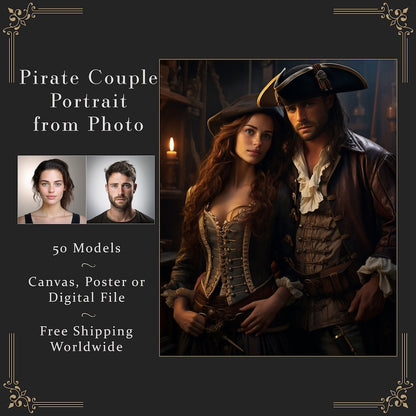 Pirate Couple Portrait