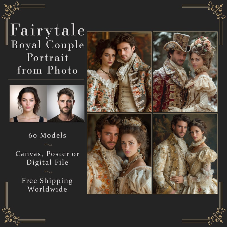 Fairytale Royal Couple Portrait