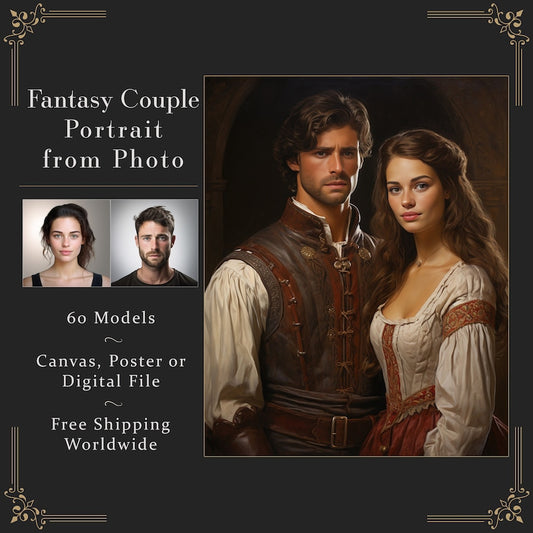 Medieval Fantasy Couple Portrait