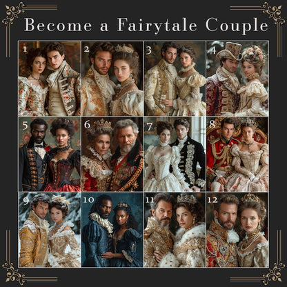 Fairytale Royal Couple Portrait