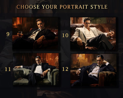 The Godfather, Mafia Gangster Portrait