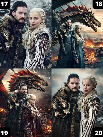 Game of Thrones Couple Portrait