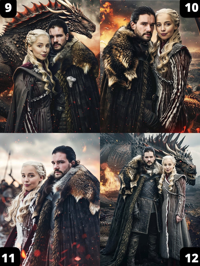 Game of Thrones Couple Portrait