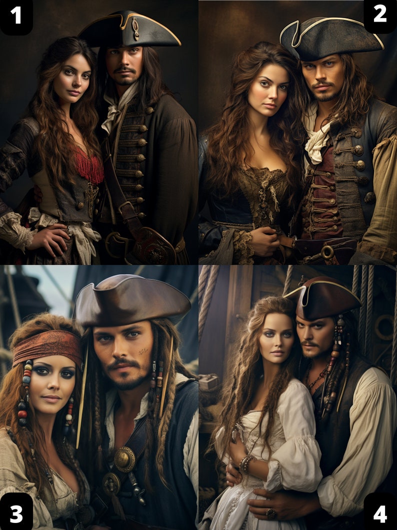 Pirate Couple Portrait