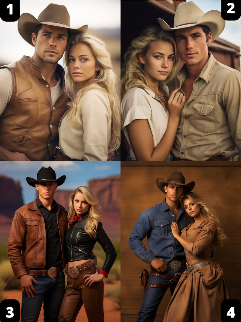 Cowboy Couple Portrait