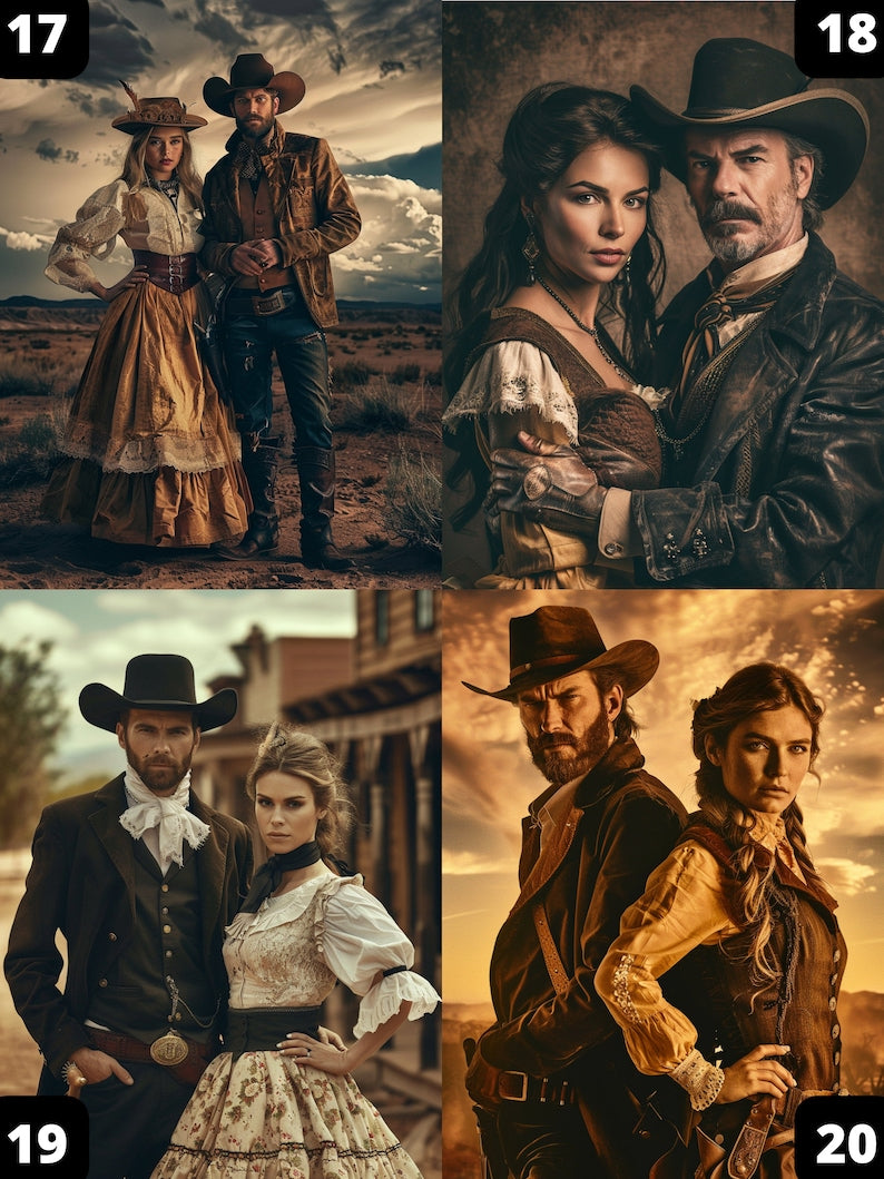 Cowboy Couple Portrait