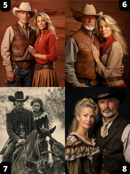 Cowboy Couple Portrait