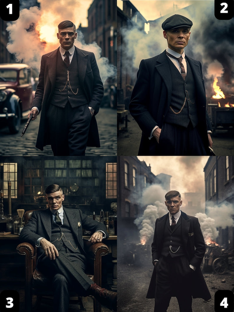 English Gangster Man Portrait