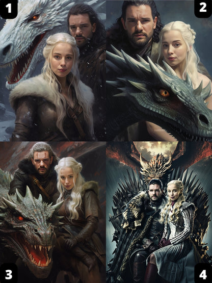 Game of Thrones Couple Portrait