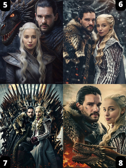 Game of Thrones Couple Portrait