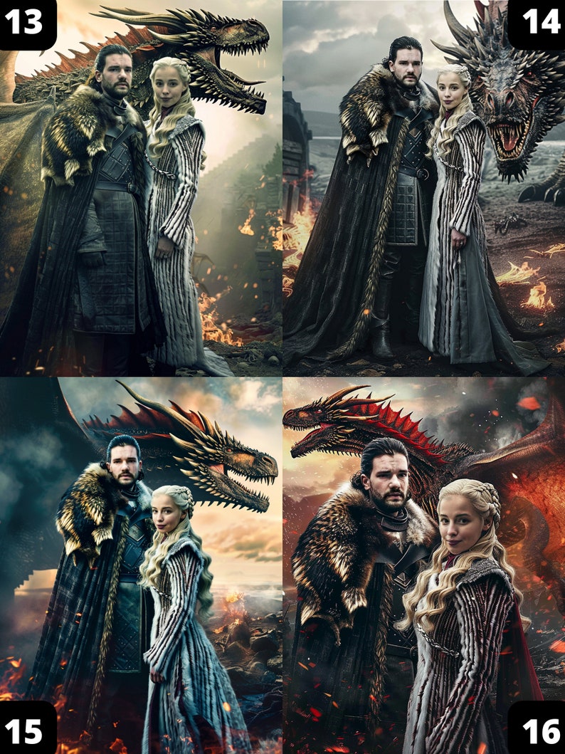 Game of Thrones Couple Portrait