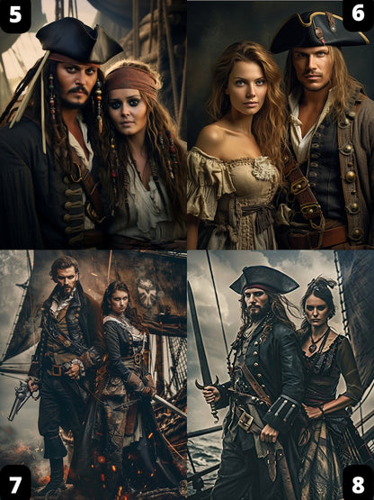 Pirate Couple Portrait