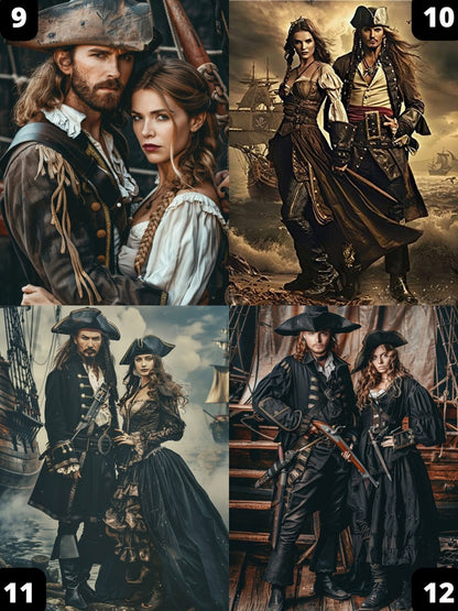 Pirate Couple Portrait