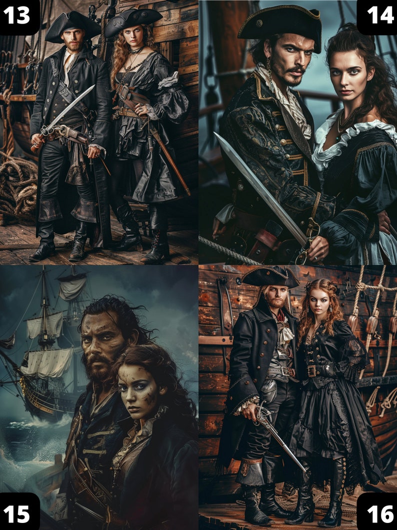 Pirate Couple Portrait