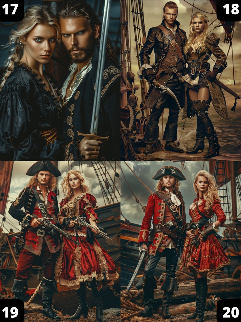 Pirate Couple Portrait