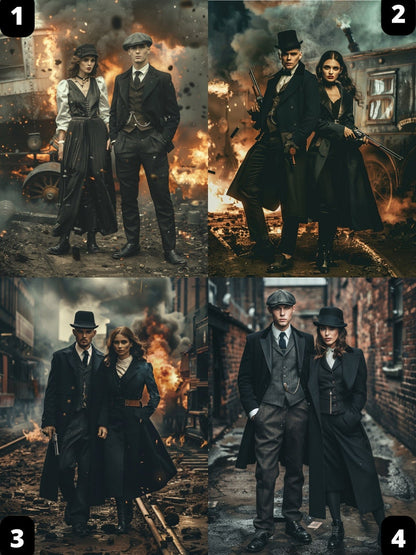 English Gangster Couple Portrait