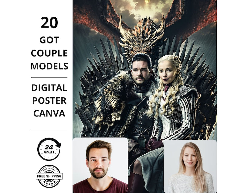 Game of Thrones Couple Portrait