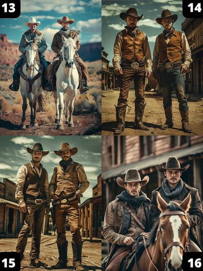 Cowboy Brothers Portrait