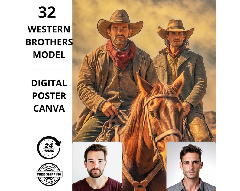 Cowboy Brothers Portrait