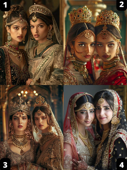 Indian Sisters Portrait