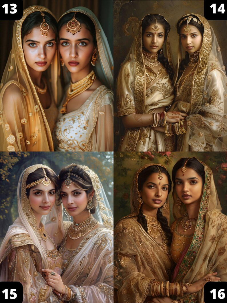 Indian Sisters Portrait