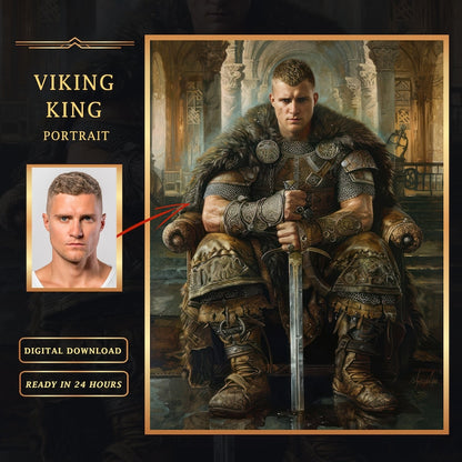 Viking King Male Portrait