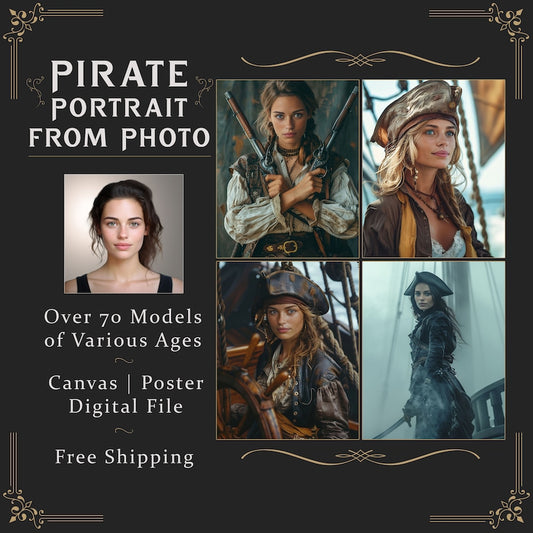 Female Pirate Portrait, Pirates of the Caribbean