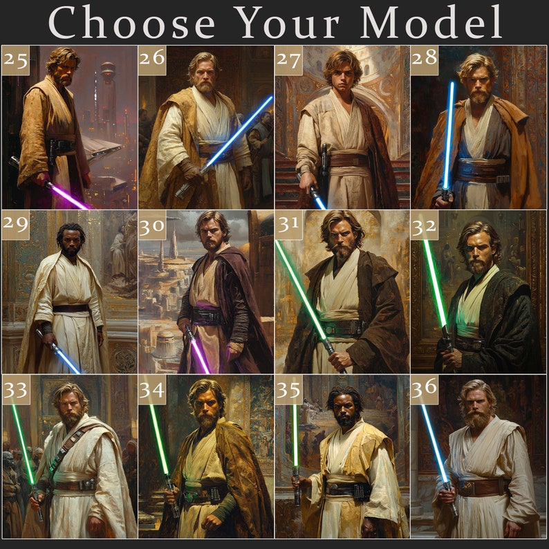 Star Wars Jedi - Male Portrait